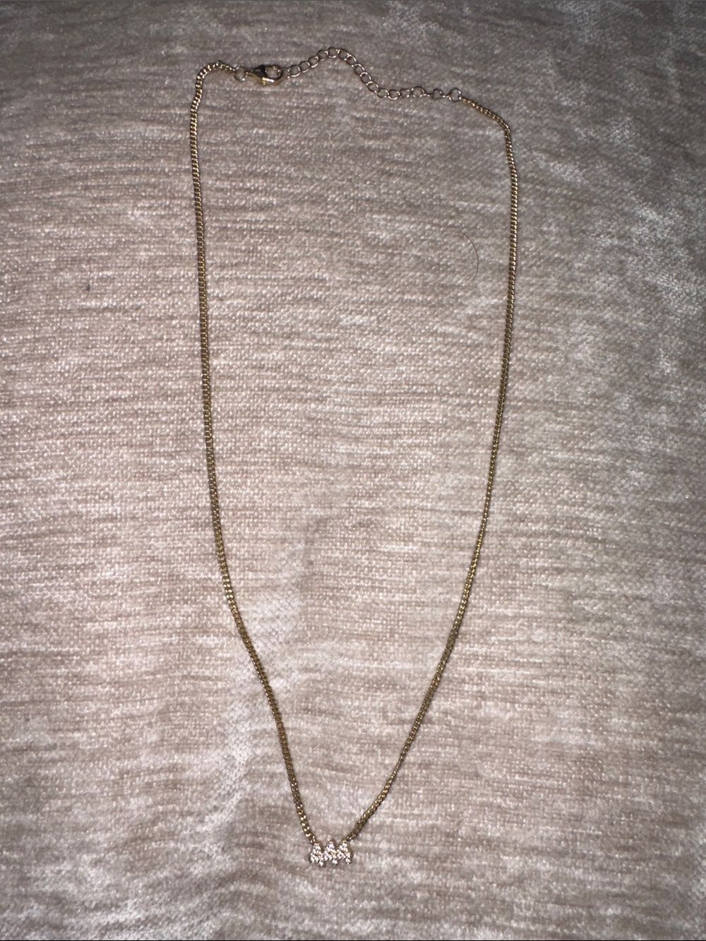Gold-Tone 444 Necklace with Crystal Accents